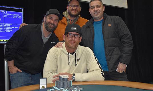 Article image for: DAVID SCHONBACK WINS HORSESHOE HAMMOND MAIN EVENT FOR $282,725