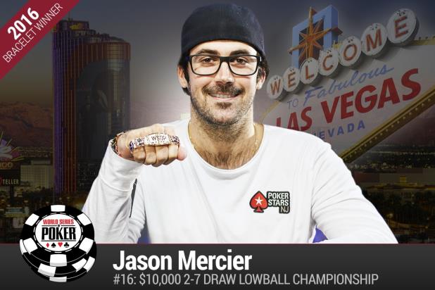 Article image for: JASON MERCIER WINS FOURTH CAREER GOLD BRACELET