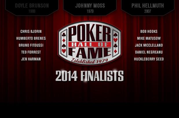 Article image for: TEN FINALISTS FOR POKER HALL OF FAME UNVEILED