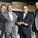 Jack Effel and Ty Stewart with Bernd Platrich and Marcel Langner from Spielbank Berlin