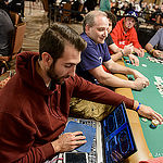 Brian Mancilla playing in Draft Kings Event 55 while multi-tabling 4 events on WSOP.com