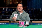 Matt Keikoan poses with bracelet #2 after taking down the $10k Limit Hold'em Championship