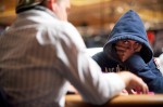 Konstantin Bucherl not giving anything away at the final table of event #38