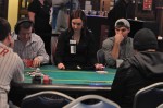 Tim Burt (left, three Circuit rings) and David Nicholson (right, two Circuit rings) at the final table of Event #10.