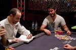 Barry Greenstein is the author of one of the foremost books on poker, Ace on the River and is known to give away a signed copy to whomever busts him. Daniel Steinberg waits eagerly for his copy.