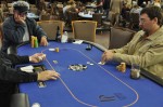 Mark Berrigan (L) and Brock Sawyer (R) Heads-Up in Event #6.