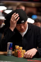 Hansu Chu sits in second place at the end of day 2 in the Limit Hold'em event