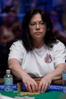 Allison Whalen at the final table of Event #22, Ladies No-Limit Hold'Em Championship.