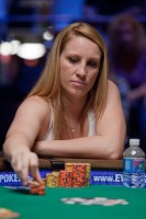 Holly Hodge places the pressure on her opponents at the final table.