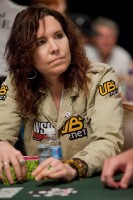 Annie Duke built up a decent chip stack on day one.