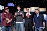 Gavin Smith, Ian Gordan, Jack Effel, and EV 42 Winner Dean Hamrick Pose for a picture at the June 27th Braclet Ceremony 