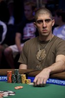 Joseph Elpayaa at the final table of Event #6, $5,000 No-Limit Hold 'Em Shootout.