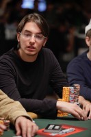 Michael Thuritz watches play on day 4 of The Poker Player's Championship.