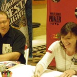 Things aren't all poker at the WSOP. Annie Duke and Norman Chad took time to have a competion, inspired by Duke's recent appearance on Celebrity Apprentice. The task? To sell as many cups of lemonade as they could with all proceeds going to charity.