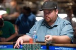 Jesse Rockowitz has a lot of chips and a steely poker face.  He ended up with the victory too.