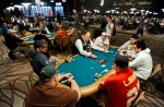 Pros Humberto Brenes, Eric Froehlich, Angel Guillen, and Jose Barbero all ended up at the same starting table in the 6-Handed No-Limit Hold'em event.