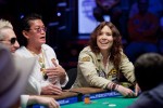 Scotty Nguyen and Annie Duke enjoy their time at the Feature Table