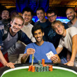 2013 WSOP Event 44 Gold Bracelet Winner Sandeep Pulusani & friends
