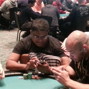 Victor Ramdin and Ross Santos typing away on Day 1a of the 2013 WSOP Circuit Foxwoods.