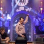 Anton Makiievskyi making his entrance to the final table