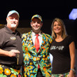 Tom & Julie Schneider posing with Jack Effel and his jacket