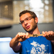 Isaac Hagerling displays his gold bracelet