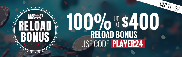 100% up to $400 Reload Bonus